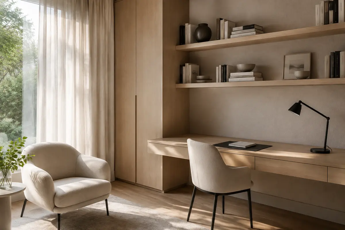 Minimalistic Private Space interior design model by SRM Design Studio