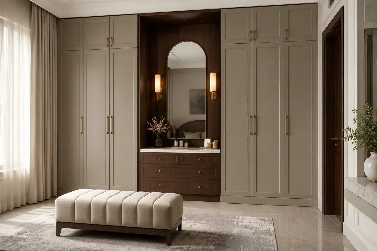 Modern Classic Wardrobe interior design model by SRM Design Studio